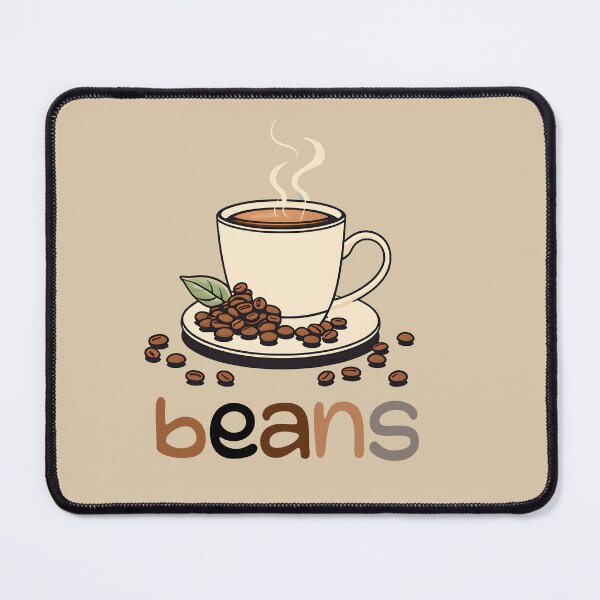 Item preview, coffee cup and beans designed and sold by CaffeineDose.