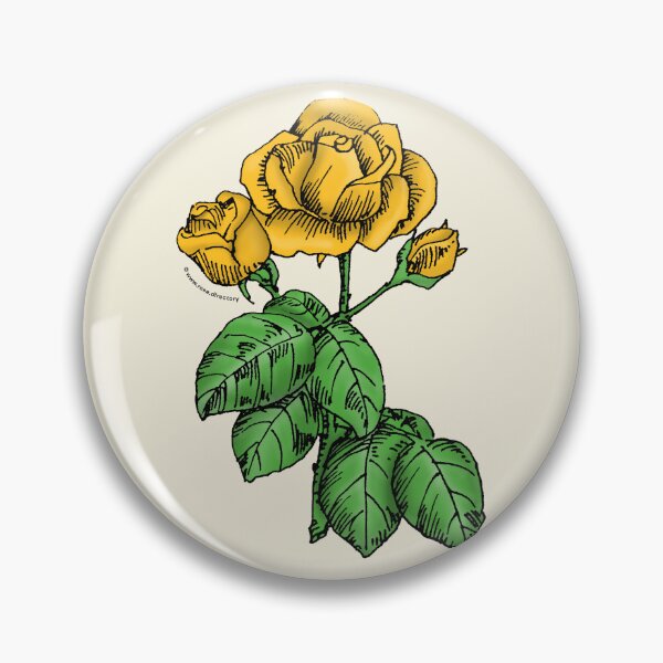 Item preview, Yellow High-Centered Rose Bloom Semi-Double 8-15 Petals In 2 Rows designed and sold by Rachael Taylor.