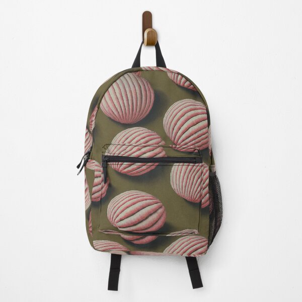 Item preview, Pink Conchas on Green: Abstract Conchas on Olive Green Backdrop designed and sold by high-noon-moon.