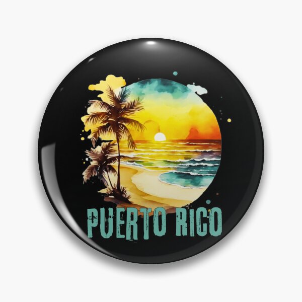 Item preview, Puerto Rico: atardecer vintage puertorriqueño, amanecer en Puerto Rico, estilo de vida en la playa, vacaciones de primavera, vacaciones tropicales designed and sold by Sun Sand & Sea Art.