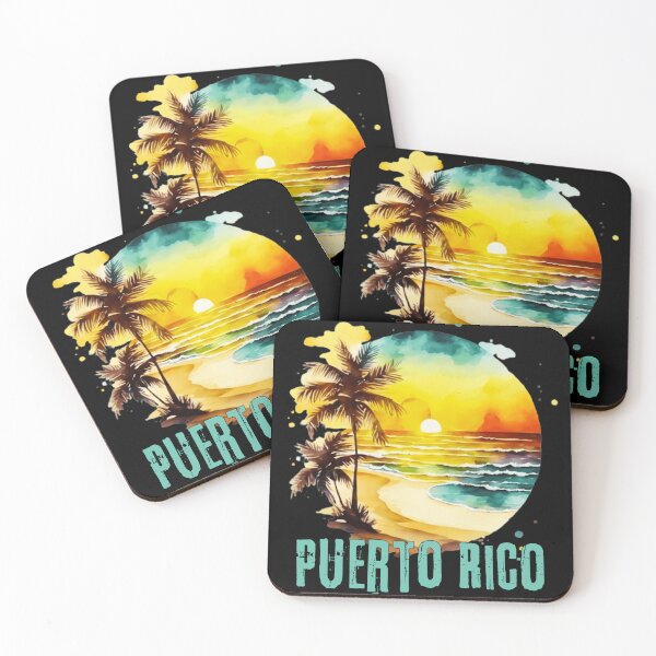 Item preview, Puerto Rico - Puerto Rican Vintage Sunset, Puerto Rico Sunrise, Beach Lifestyle, Spring Break, Tropical Vacation designed and sold by Sun Sand & Sea Art.