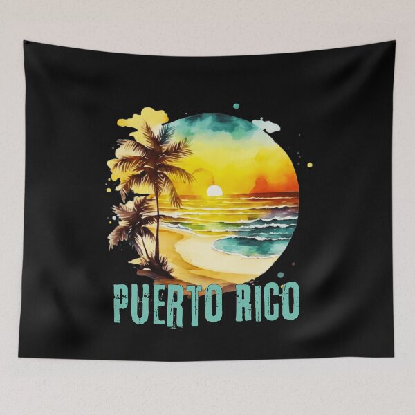 Item preview, Puerto Rico - Puerto Rican Vintage Sunset, Puerto Rico Sunrise, Beach Lifestyle, Spring Break, Tropical Vacation designed and sold by Sun Sand & Sea Art.