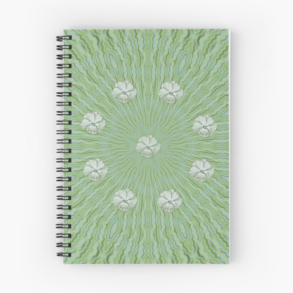 Item preview, Fresh Flower Circle in Soft Greens designed and sold by PatternTango.