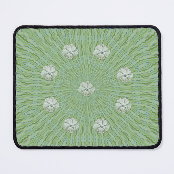 Item preview, Fresh Flower Circle in Soft Greens designed and sold by PatternTango.