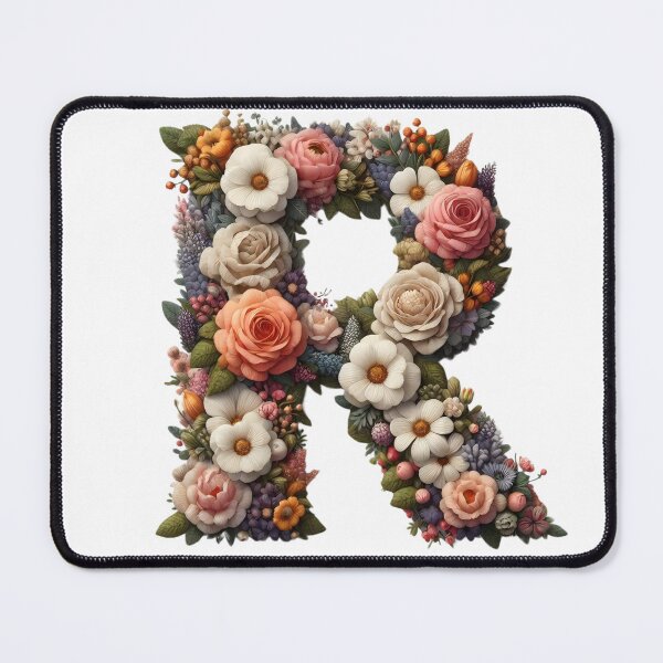 Item preview, Letter “R” containing flowers designed and sold by yeekazar.