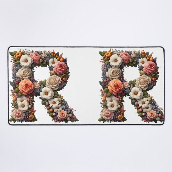 Item preview, Letter “R” containing flowers designed and sold by yeekazar.