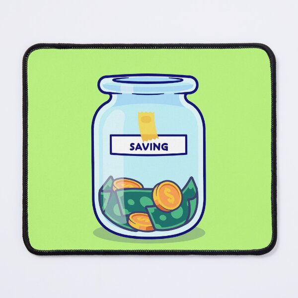 Item preview, Golden Savings: Money Gold Coin in Jar Cartoon Vector Icon designed and sold by hjian8219.