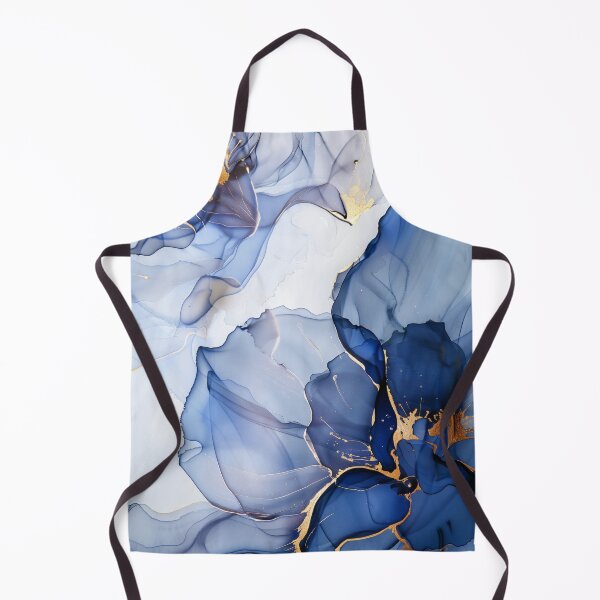 Item preview, Blue Lilly Flowers - Abstract Alcohol Ink, Watercolour Art designed and sold by inkvestor.