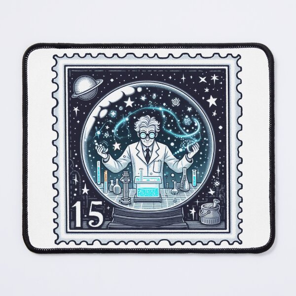 Item preview, Mad Scientist Stamp designed and sold by stickyfoot.