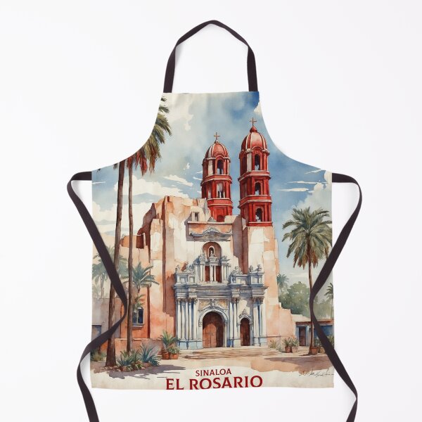 Item preview, Sinaloa El Rosario Mexico Magic Town Vintage Travel Tourism Watercolor Poster designed and sold by TravelersGems.