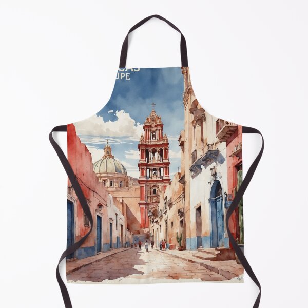 Item preview, Zacatecas Guadalupe Mexico Magic Town Vintage Travel Tourism Watercolor Poster  designed and sold by TravelersGems.