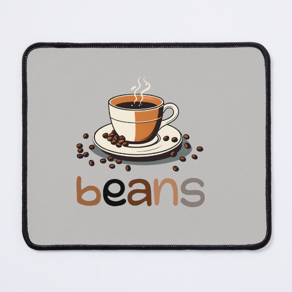 Item preview, coffee cup and beans designed and sold by CaffeineDose.