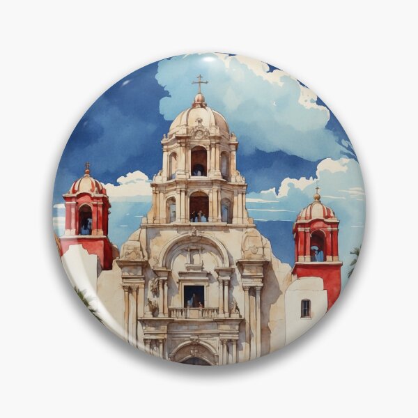 Item preview, Guerrero Coahuila Mexico Magic Town Vintage Travel Tourism Watercolor Poster  designed and sold by TravelersGems.