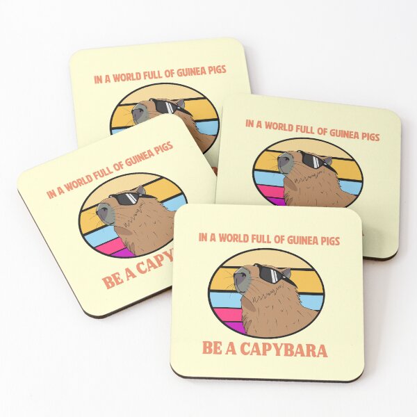 Item preview, Cute Funny Be A Capybara Retro designed and sold by Bored Imagination .