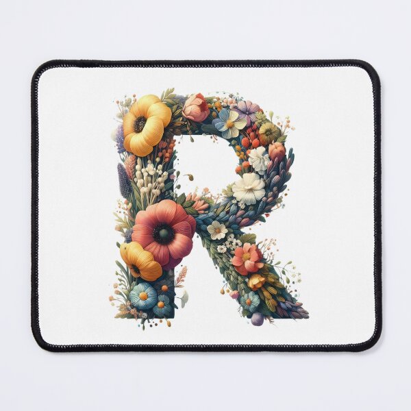 Item preview, Letter “R” containing flowers designed and sold by yeekazar.