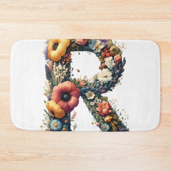 Item preview, Letter “R” containing flowers designed and sold by yeekazar.
