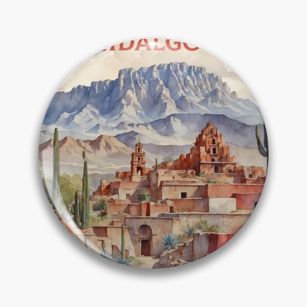 Item preview, Huasca Hidalgo Mexico Magic Town Vintage Travel Tourism Watercolor Poster  designed and sold by TravelersGems.
