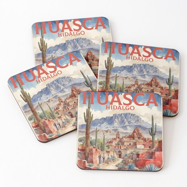 Item preview, Huasca Hidalgo Mexico Magic Town Vintage Travel Tourism Watercolor Poster  designed and sold by TravelersGems.