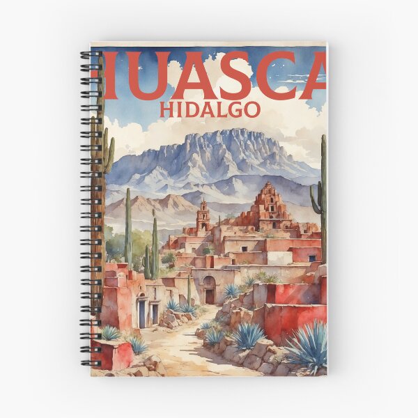 Item preview, Huasca Hidalgo Mexico Magic Town Vintage Travel Tourism Watercolor Poster  designed and sold by TravelersGems.