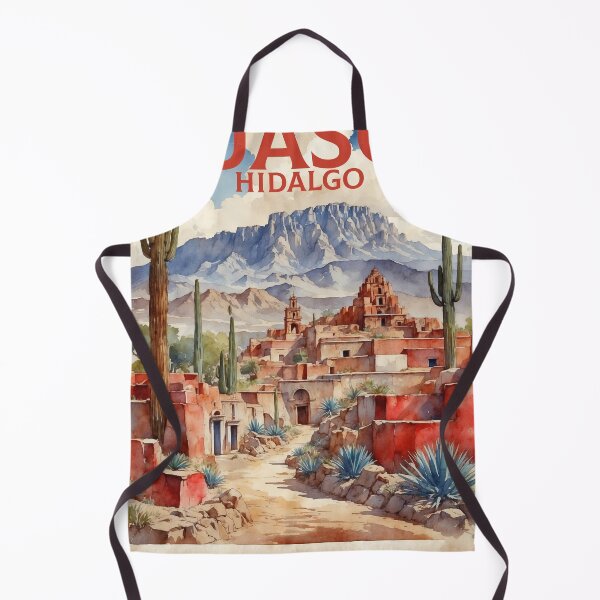 Item preview, Huasca Hidalgo Mexico Magic Town Vintage Travel Tourism Watercolor Poster  designed and sold by TravelersGems.
