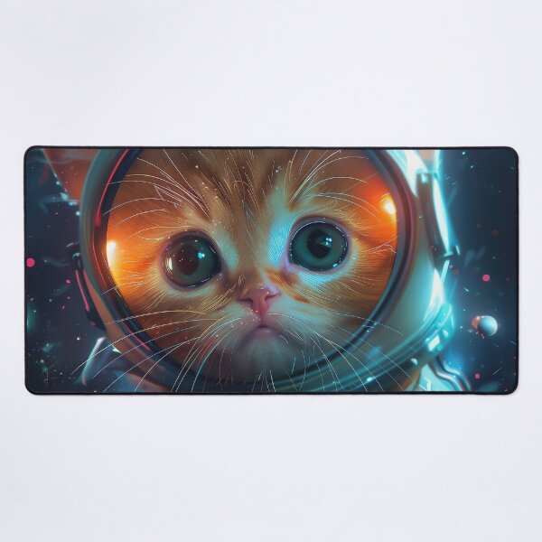 Item preview, Cute Kitten Kitty Astronaut in Outer Space designed and sold by Mullet Monkey.