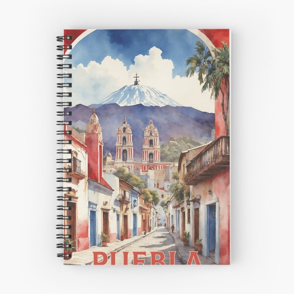 Item preview, Huachinango Puebla Mexico Magic Town Vintage Travel Tourism Watercolor Poster  designed and sold by TravelersGems.