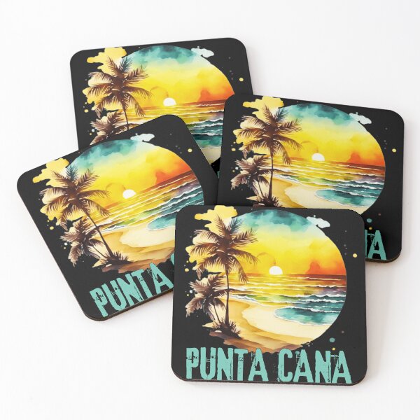 Item preview, PUNTA CANA - Punta Cana Vintage Sunset, Dominican Republic Sunrise, Beach Lifestyle, Spring Break, Tropical Vacation designed and sold by Sun Sand & Sea Art.