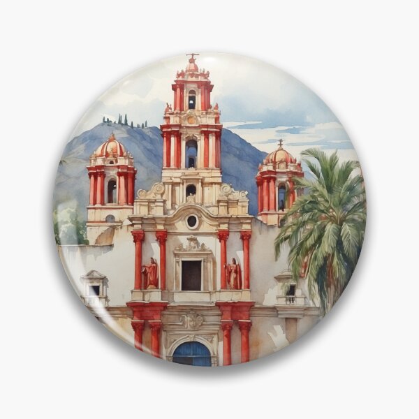 Artikelvorschau, Huautla de Jimenez Oaxaca Mexiko Magic Town Vintage Reisetourismus Aquarell Poster entworfen und verkauft von TravelersGems.