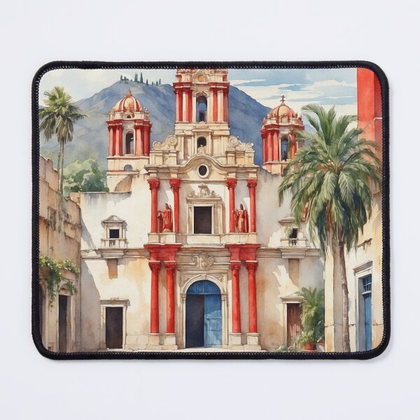 Item preview, Huautla de Jimenez Oaxaca Mexico Magic Town Vintage Travel Tourism Watercolor Poster designed and sold by TravelersGems.