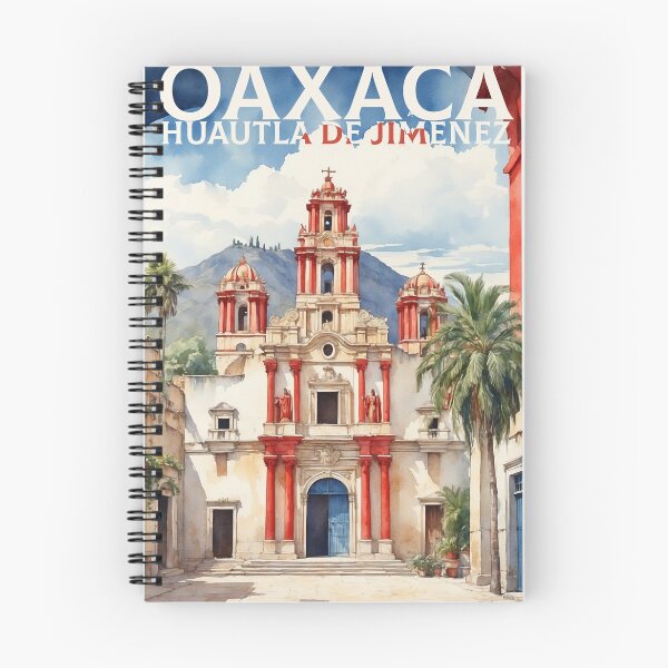 Item preview, Huautla de Jimenez Oaxaca Mexico Magic Town Vintage Travel Tourism Watercolor Poster  designed and sold by TravelersGems.