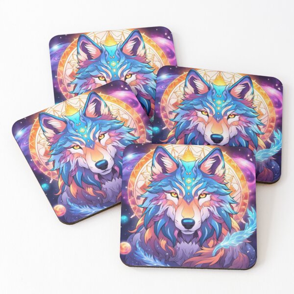 Item preview, Cosmic Blue Wolf designed and sold by ColdwolfDesigns.