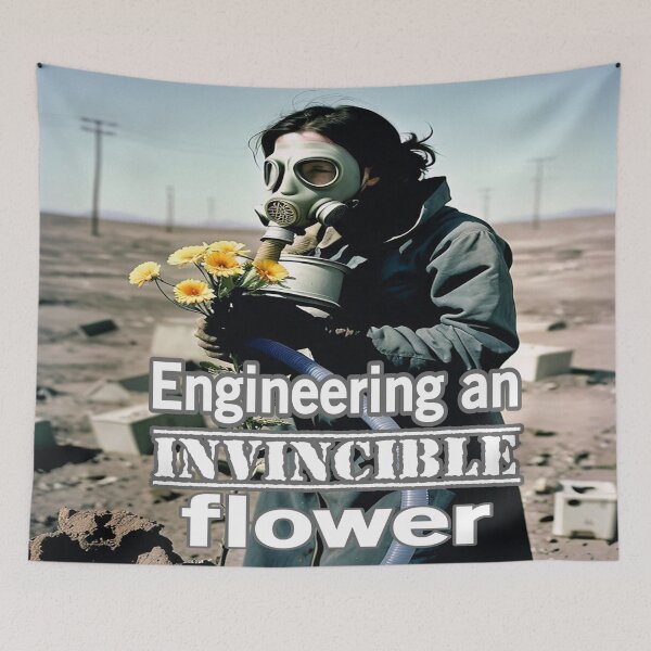 Item preview, Engineering An Invincible Flower designed and sold by Surreallytee.