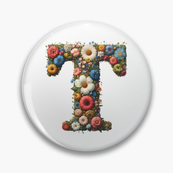 Item preview, Letter “T” containing flowers designed and sold by yeekazar.