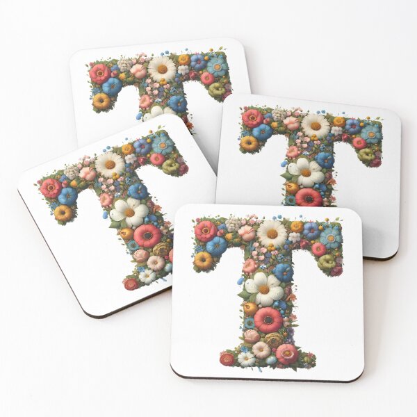 Item preview, Letter “T” containing flowers designed and sold by yeekazar.