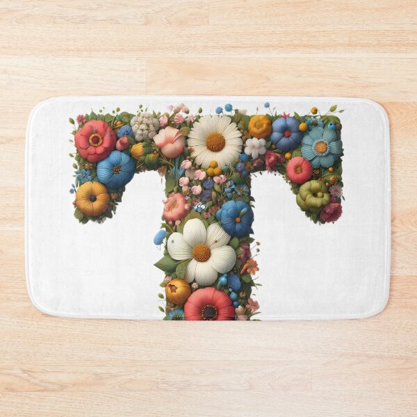 Item preview, Letter “T” containing flowers designed and sold by yeekazar.