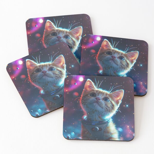 Item preview, Cute Curious Kitten in Outer Space designed and sold by Mullet Monkey.