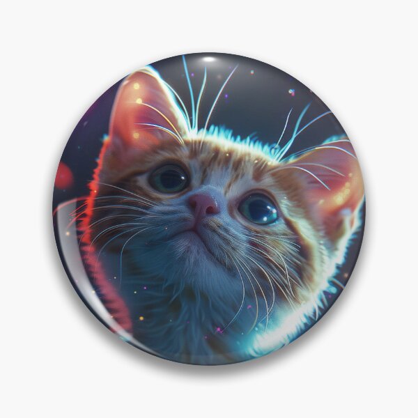 Item preview, Cute Curious Kitten in Outer Space designed and sold by Mullet Monkey.