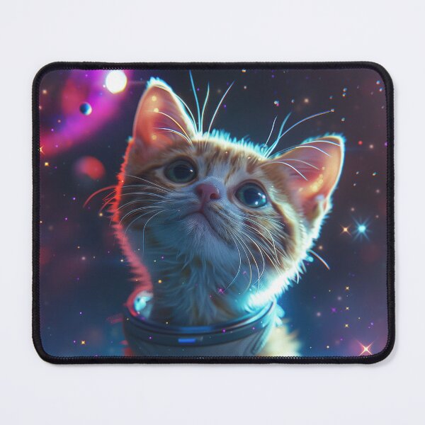 Item preview, Cute Curious Kitten in Outer Space designed and sold by Mullet Monkey.