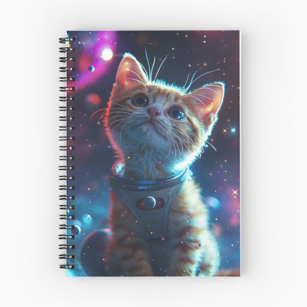 Item preview, Cute Curious Kitten in Outer Space designed and sold by Mullet Monkey.