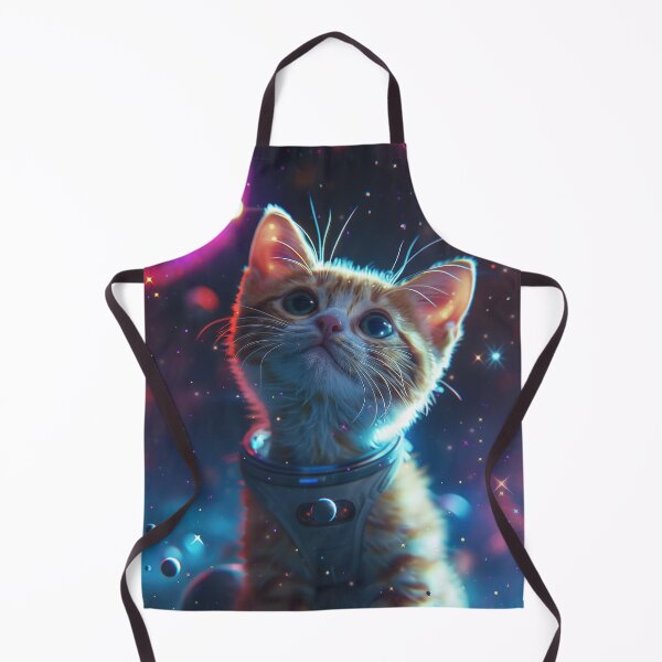 Item preview, Cute Curious Kitten in Outer Space designed and sold by Mullet Monkey.