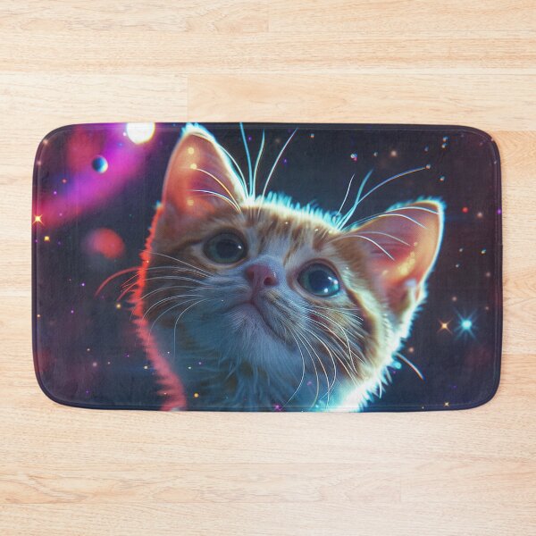 Item preview, Cute Curious Kitten in Outer Space designed and sold by Mullet Monkey.