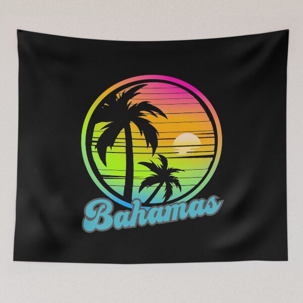 Item preview, BAHAMAS - Bahamas Vintage Sunset, Bahama Sunrise, Beach Lifestyle, Spring Break, Tropical Vacation designed and sold by Sun Sand & Sea Art.
