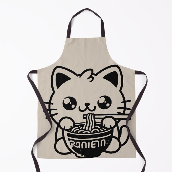 Item preview, Cat Eating Ramen designed and sold by Ana C Falla.