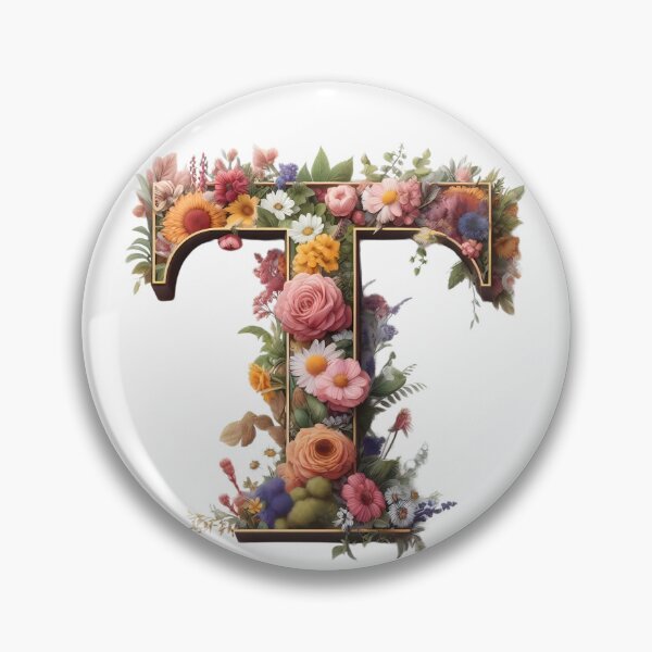 Item preview, Letter “T” containing flowers designed and sold by yeekazar.
