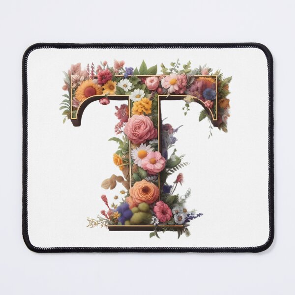 Item preview, Letter “T” containing flowers designed and sold by yeekazar.