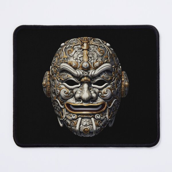 Item preview, Feudal Japanese War Mask designed and sold by mrtraz.