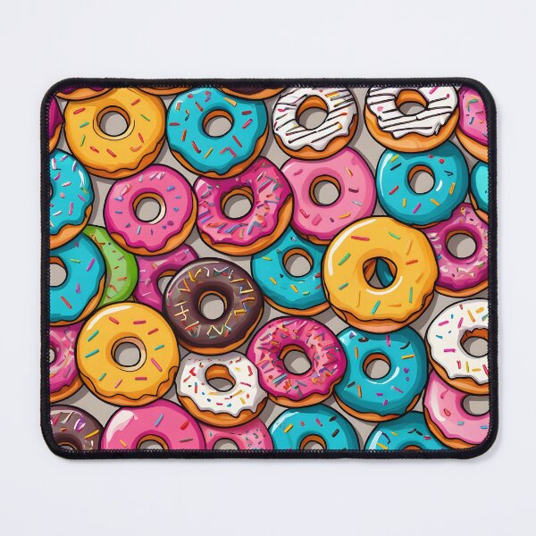 Item preview, Colorful donuts pattern designed and sold by perlphoto.