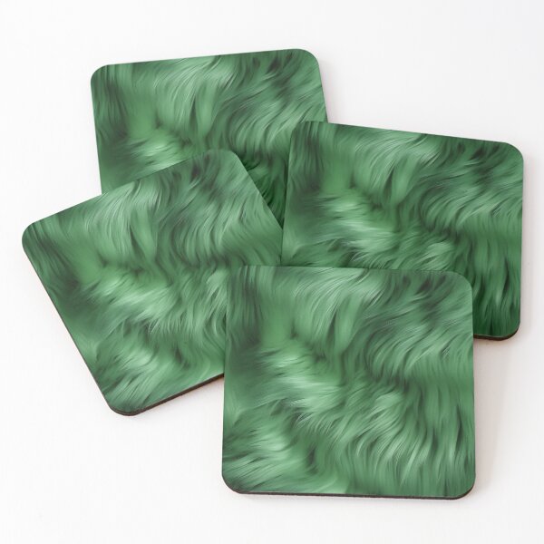 Item preview, Green 2 shiny fluffy feathers designed and sold by LittleWorldShop.