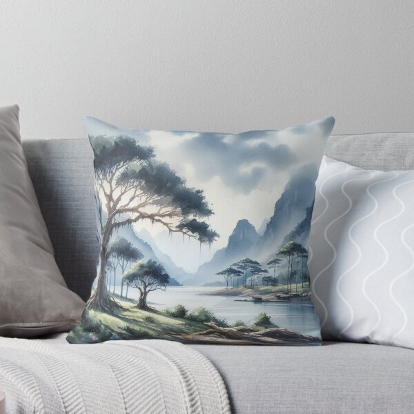 Item preview, Tranquil Reflections: Serene Landscape Painting designed and sold by TDKCustoms.
