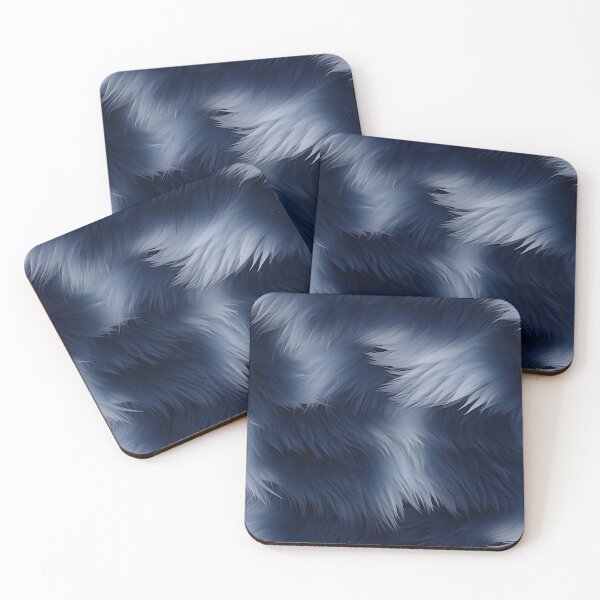 Item preview, Blue shiny fluffy feathers designed and sold by LittleWorldShop.